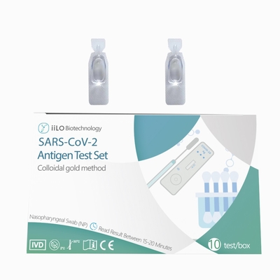 Пластиковый тест антигена CE SARS-CoV-2 установил носоглоточные тест/коробку пробирки 10