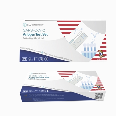 iiLO CE Rapid Antigen Swab Test Kit для носоглотки 1 тест/коробка